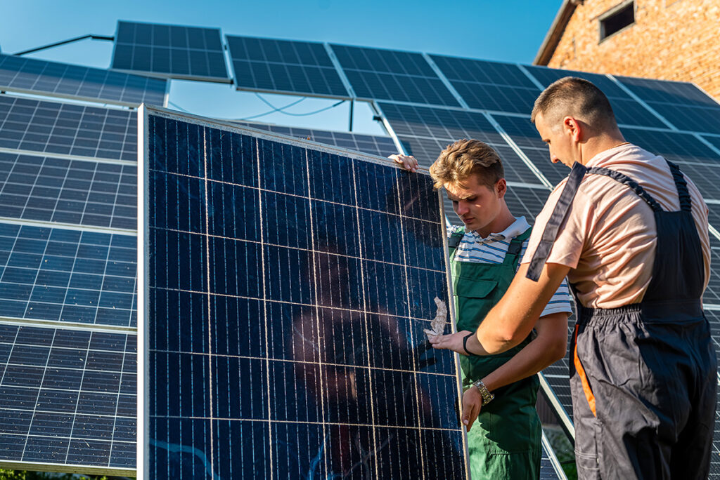 solar panel installation