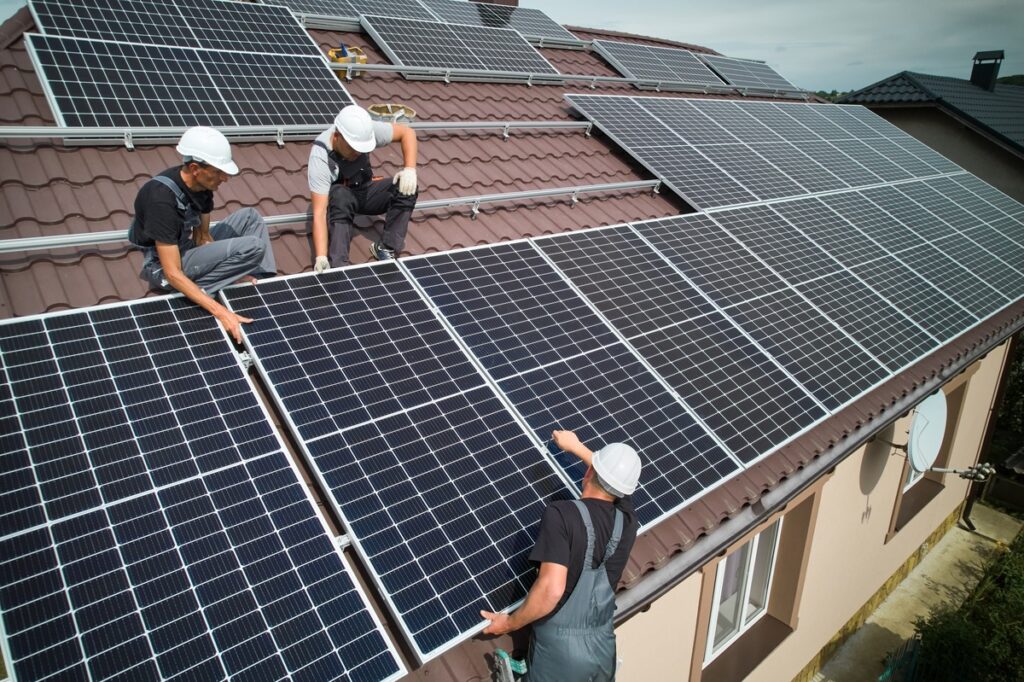 solar panel installation by installers